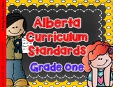 Alberta Grade 1 Curriculum Standards I Can Posters 2016