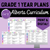 Alberta Grade 1 Long Range/Year Plans w/ NEW 2023 Curriculum