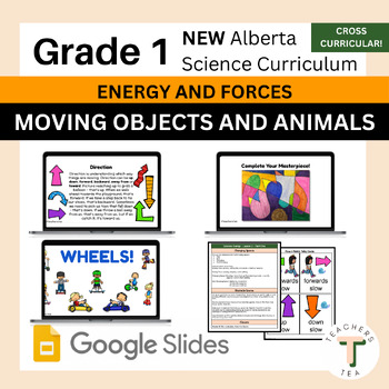 Preview of Alberta Grade 1 New Science  - ENERGY AND FORCES - Moving Objects and Animals