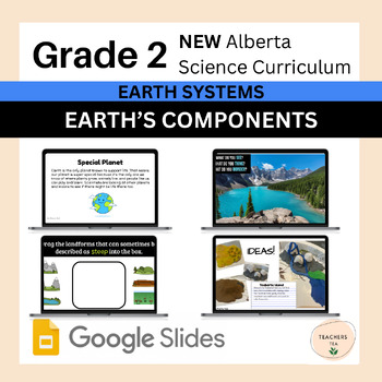 Preview of Alberta Grade 2 New Science Curriculum - EARTH SYSTEMS - Earth's Components