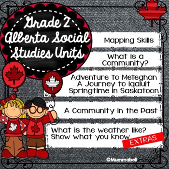 Preview of Alberta Grade 2 Social Studies Bundle - ALL UNITS