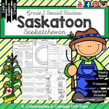 Preview of Alberta Grade 2 Social Studies  (Saskatoon, Saskatchewan) with Digital Version