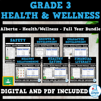 Preview of Alberta Grade 3 Health - Full Year Bundle