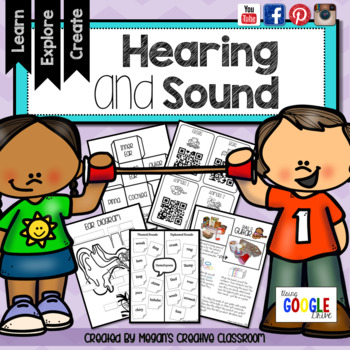 Preview of Hearing & Sound SCIENCE UNIT with STEAM