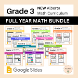 Alberta Grade 3 Math - BUNDLE - 10 COMPLETE UNITS - FULL Y