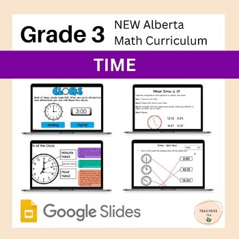 Preview of Alberta Grade 3 Math - TIME - Mini Lessons and Hands on Learning Experiences