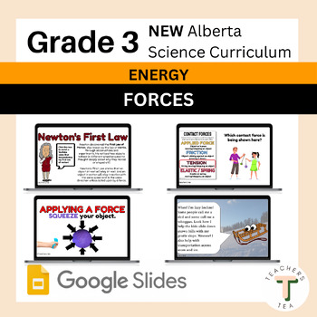 Preview of Alberta Grade 3 New Science Curriculum - ENERGY - Forces
