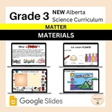 Alberta Grade 3 New Science Curriculum - MATTER - Materials