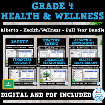 Preview of Alberta Grade 4 Health - Full Year Bundle