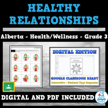 Preview of Alberta Grade 3 Health and Wellness - Healthy Relationships