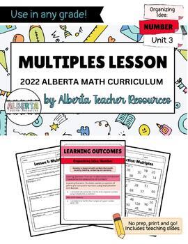 Preview of MULTIPLES LESSON- Grade 4 Math- ALBERTA NEW CURRICULUM