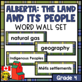 Alberta Grade 4 Social Studies Vocabulary | Editable Word Wall