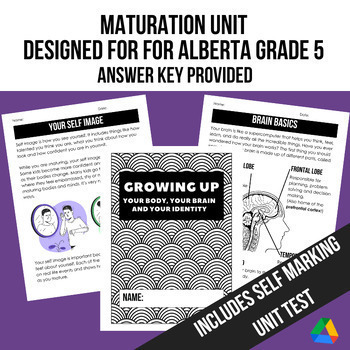 Preview of Alberta Grade 5 - Maturation Unit (No Prep - New Health Curriculum)
