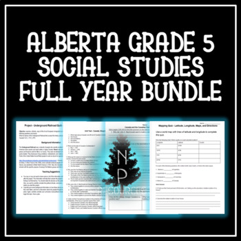Preview of Alberta Grade 5 Social Studies Bundle