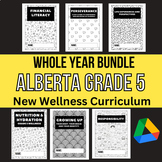 Alberta Grade 5 Wellness / Health Bundle - Full Year No Prep