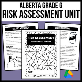 Preview of Alberta Grade 6 - Risk Assessment Unit (New Health Curriculum - No Prep)