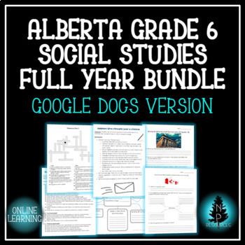 Preview of Alberta Grade 6 Social Studies Full Year Bundle GOOGLE DOCS VERSION