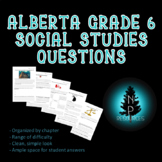 Alberta Grade 6 Social Studies Questions