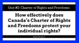 Alberta Grade 9 Social Studies Charter of Rights and Freed