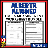 Alberta Math Curriculum Time and Measurement Worksheet Bun
