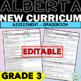 Alberta New Curriculum Assessment Binder for GRADE 3 | EDI