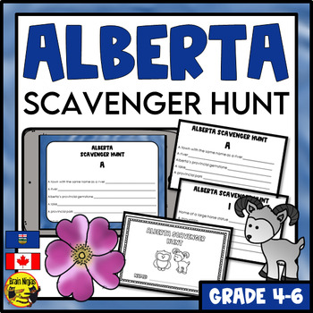 Preview of Alberta Geography | Scavenger Hunt
