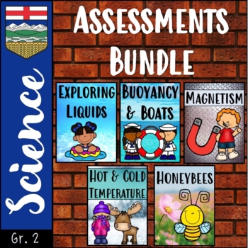 Preview of Alberta Science │ Grade 2 Assessments Bundle {Editable}