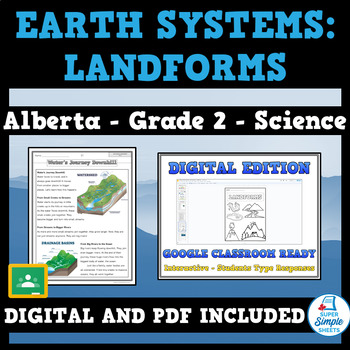 Preview of Alberta - Science - Grade 2 - Earth Systems (Landforms) - NEW 2023 Curriculum