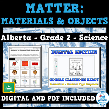 Preview of Alberta - Science - Grade 2 - Matter (Materials & Objects) - NEW 2023 Curriculum