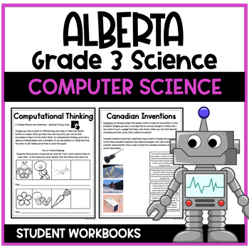Preview of Alberta - Science - Grade 3 - Computer Science Workbook - New Curriculum