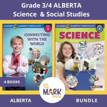 Preview of Alberta Science and Social Studies Grade 3/4 - 4 Workbook $AVINGS BUNDLE