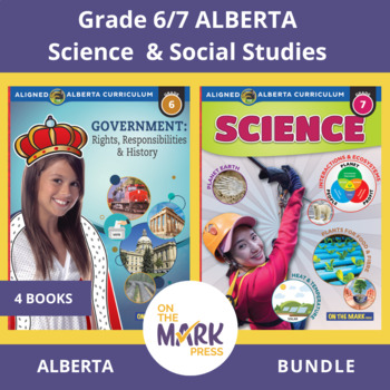 Preview of Alberta Science and Social Studies Grade 6/7 - 4 Workbook $AVINGS BUNDLE