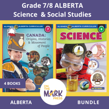 Preview of Alberta Science and Social Studies Grade 7/8 - 4 Workbook $AVINGS BUNDLE
