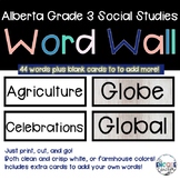 Alberta Social Studies Grade 3 Word Wall India, Peru, Tuni