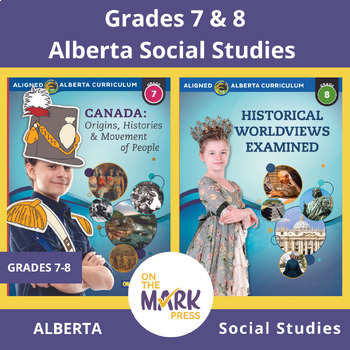 Preview of Alberta Social Studies Grades 7 & 8 Full Year Split Grade $AVINGS BUNDLE