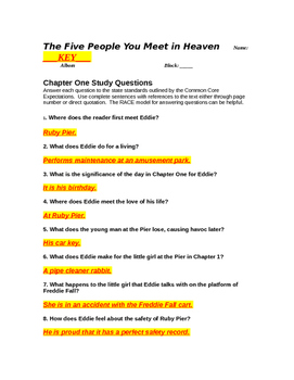 Essay On The Five People You Meet In Heaven