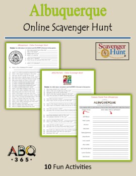 Preview of Albuquerque - Online Scavenger Hunt