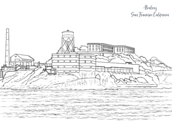 Preview of Alcatraz Coloring Page