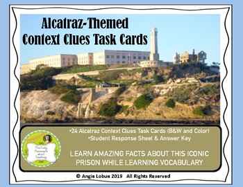 Preview of Alcatraz Context Clues Task Cards