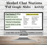 Alcohol Chat Stations + FULL Lesson Google Slides | Google