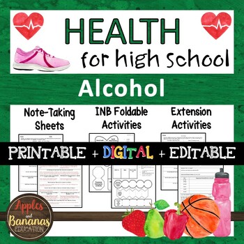 Preview of Alcohol- Interactive Note-Taking Materials