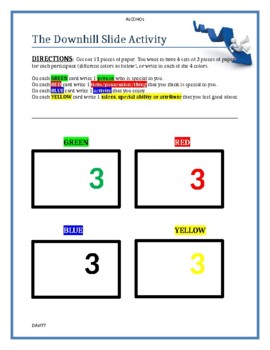 Preview of Alcohol:  The Downhill Slide Activity