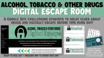 Preview of Alcohol, Tobacco & Other Drugs (ATOD) Digital Escape Room