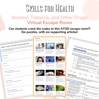 Preview of Alcohol, Tobacco, and Other Drugs Virtual Escape Room