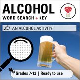 Alcohol Word Search: Dangers of Alcohol + Teenage Drinking