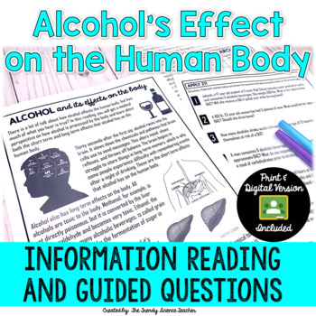 Preview of Alcohol's Effect on the Human Body Informative Packet