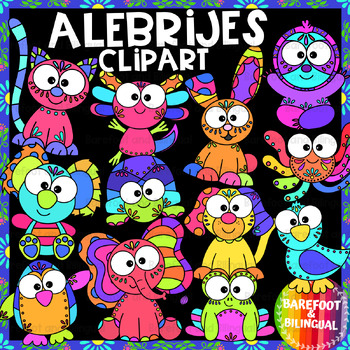 Preview of Alebrije Animals Clipart - Dia de los Muertos Clipart