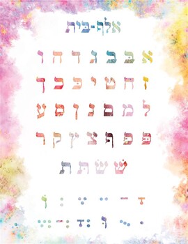 Preview of Alef Bet Chart (FREEBIE)