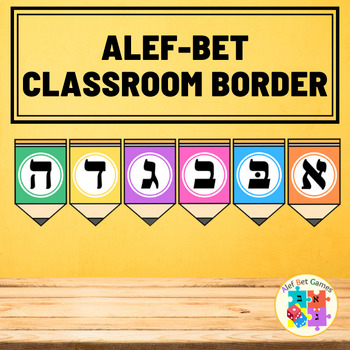 Preview of Alef-Bet Classroom Border