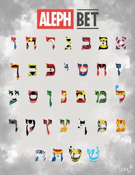 Preview of Alef Bet (Super Heroes)